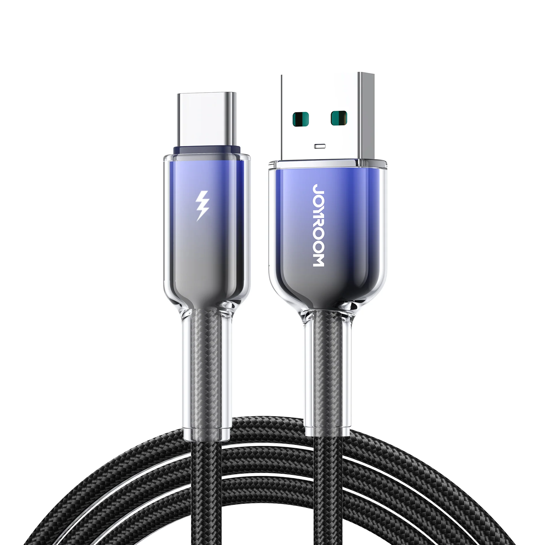 S-A42 Type-C to Type-C 60W/Type-C to Lightning 30W/Lightning 3A/Type-C 3A Cable 1.2m black/White - Image 2