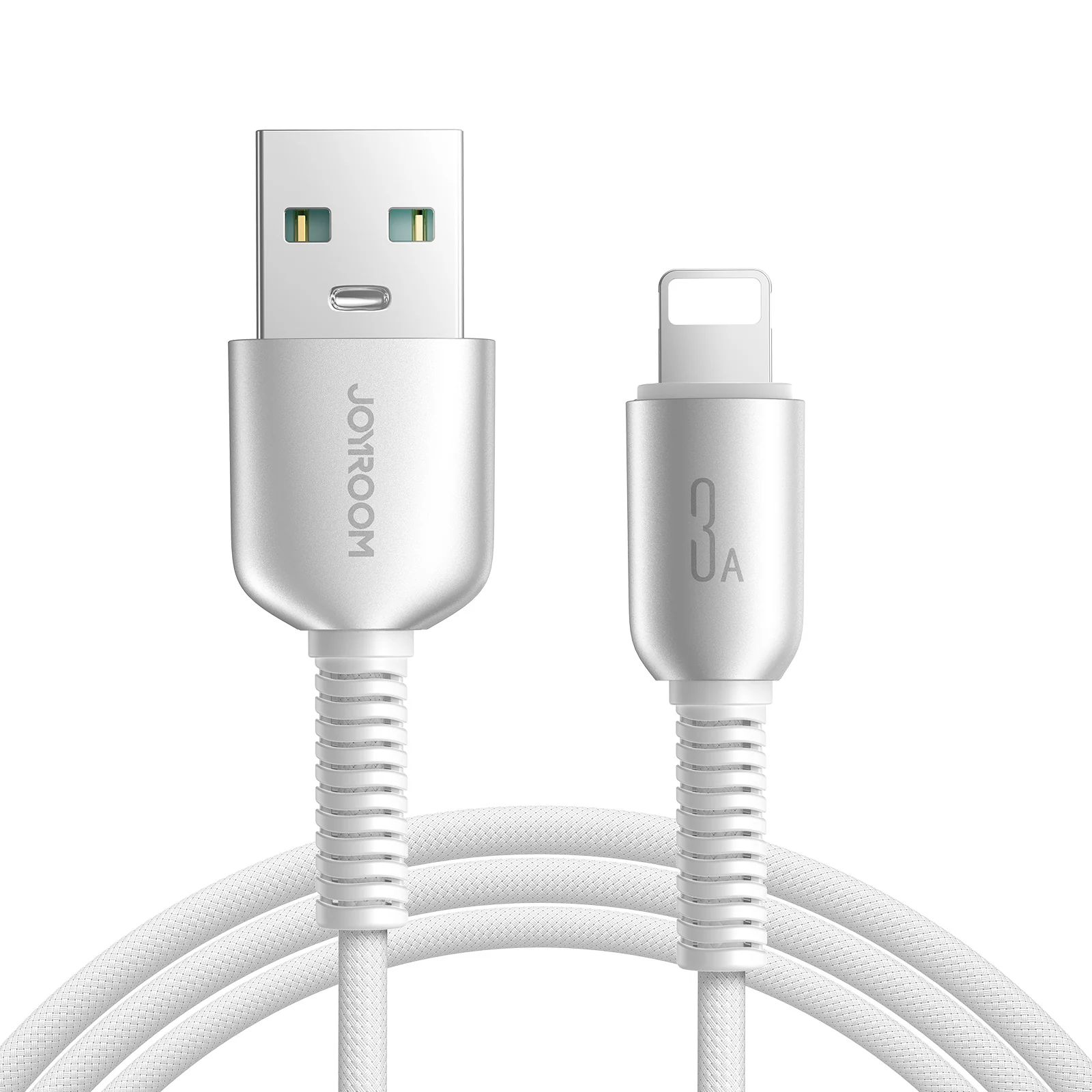 S-A51 Type-C to Type-C 60W/Type-C to Lightning 30W/Lightning 3A/Type-C 3A Cable 1.2m Light grey - Image 2