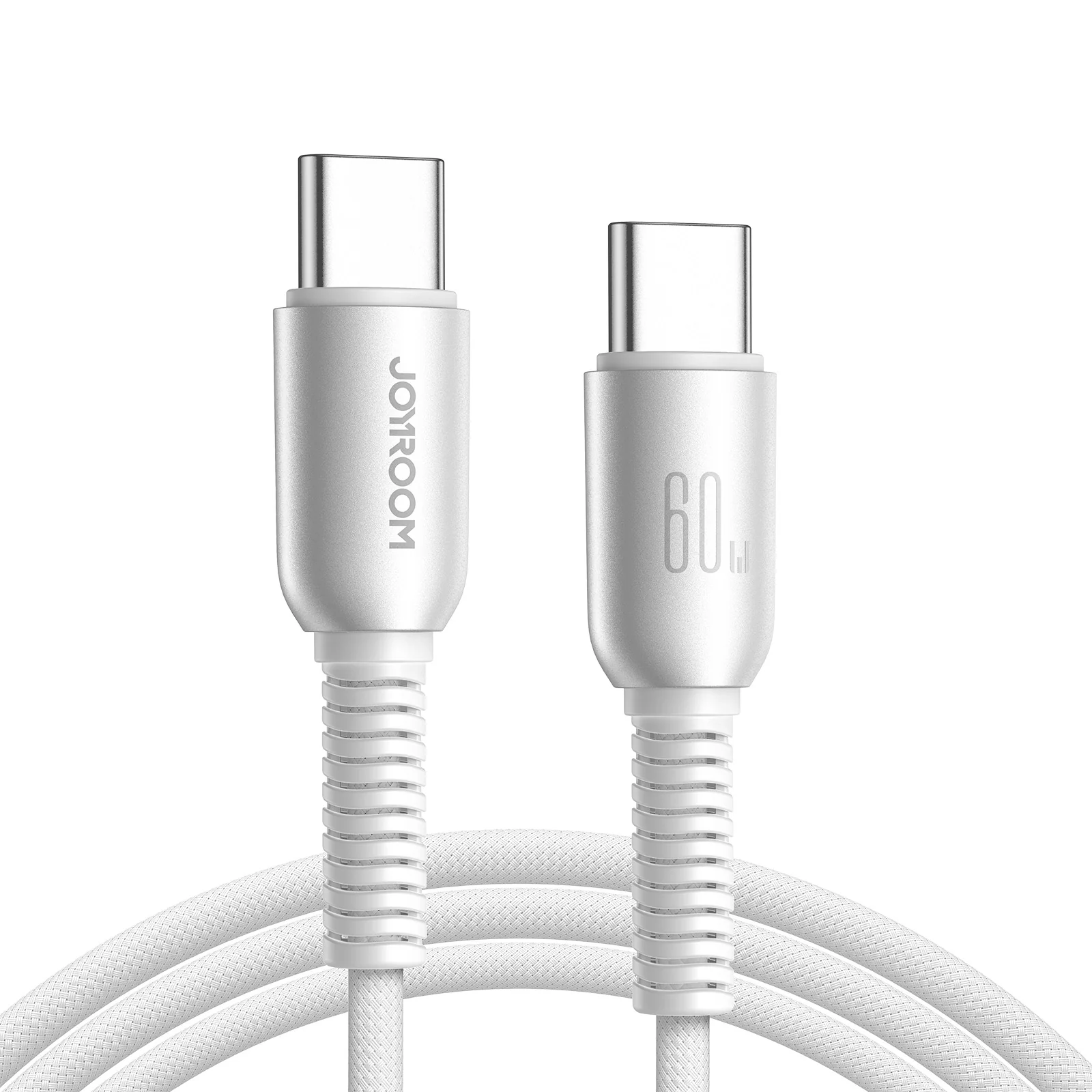S-A51 Type-C to Type-C 60W/Type-C to Lightning 30W/Lightning 3A/Type-C 3A Cable 1.2m Light grey - Image 3