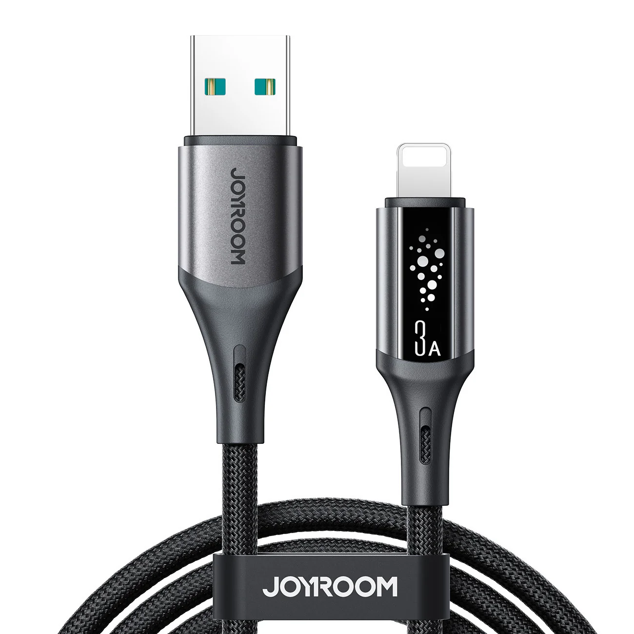 S-A60 100W/30W/3A CC/CL/Type c/Lightning Fast Charging Data Cable 1.2m-Black - Image 2
