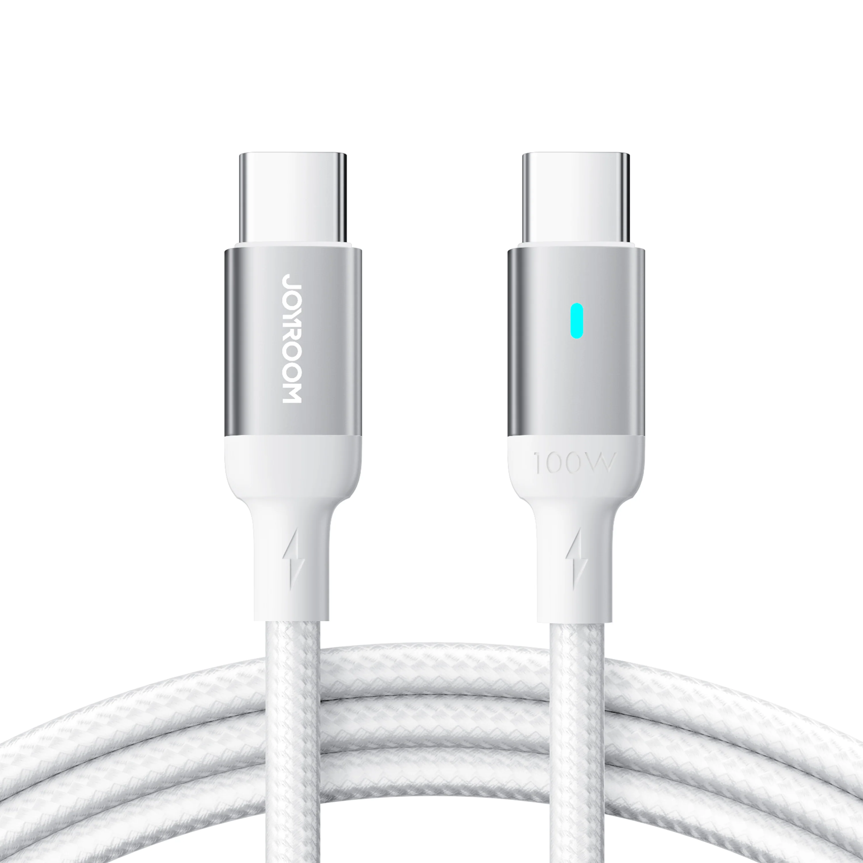 S-CC100A10 100W Nylon Type-C to Type-C cable 1M/2M - Image 2