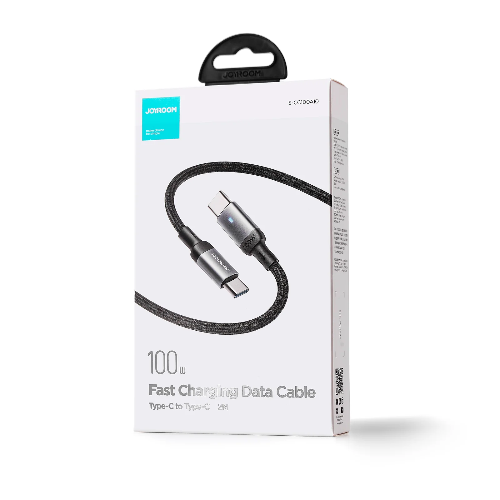 S-CC100A10 100W Nylon Type-C to Type-C cable 1M/2M - Image 7