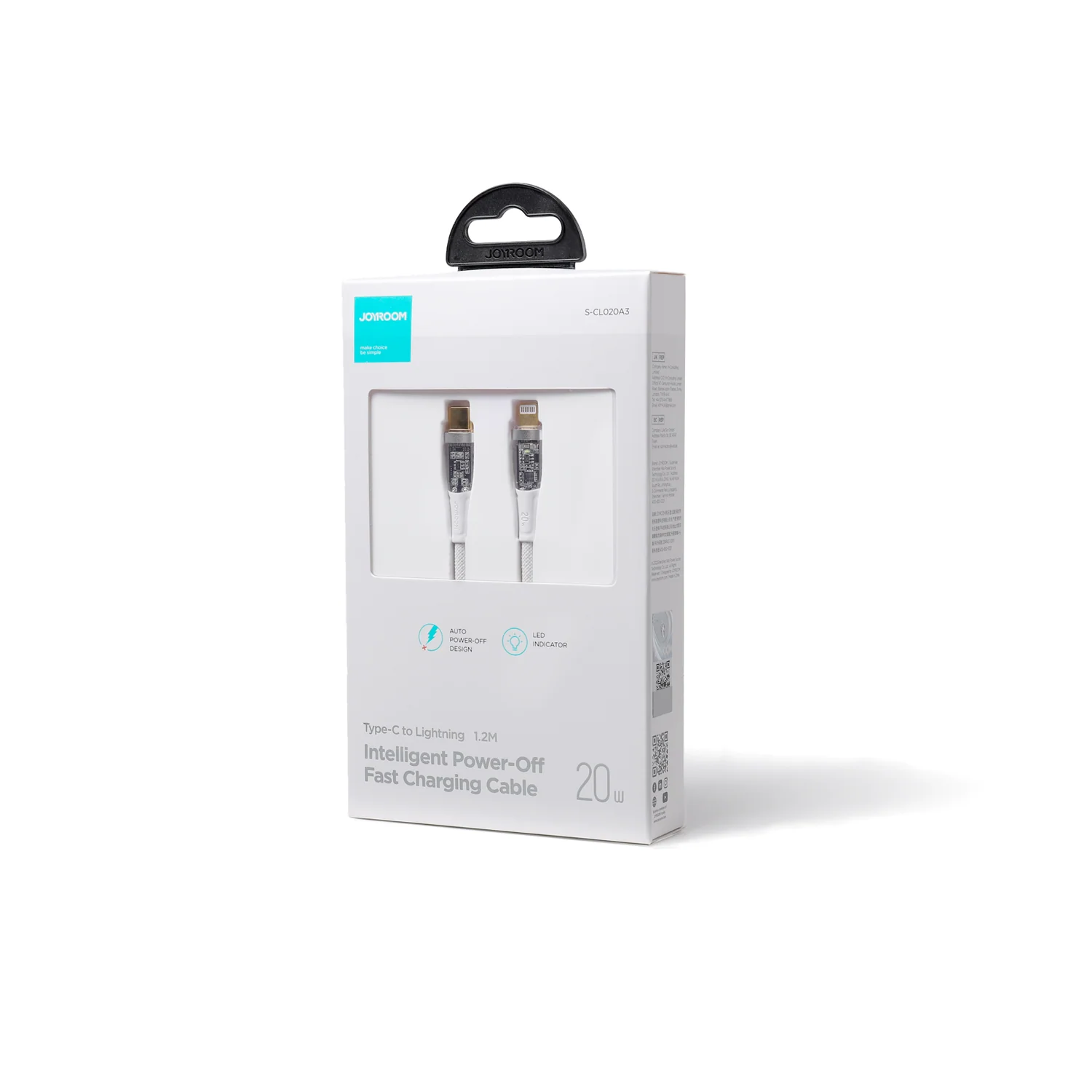 S-CL020A3 Lightning to Type c Intelligent Power-Off Fast Charging Cable - Image 3