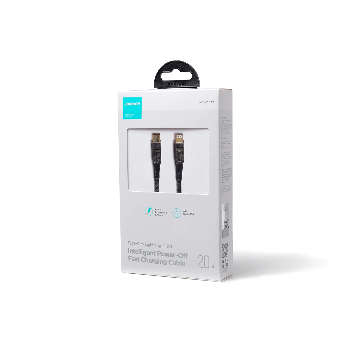 S-CL020A3 Lightning to Type c Intelligent Power-Off Fast Charging Cable - Image 4