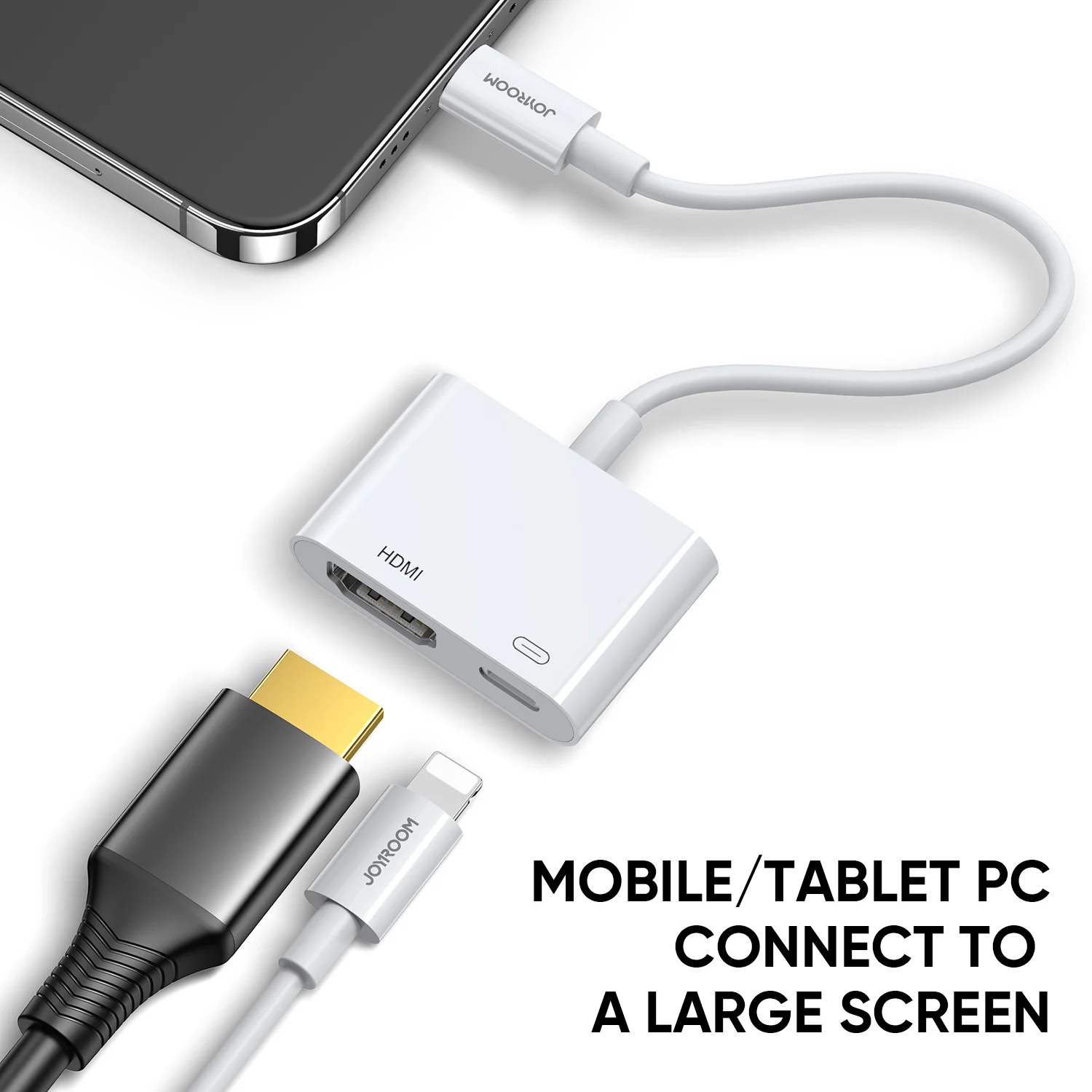 S-H141 Lightning to HDMI adapter-white - Image 3