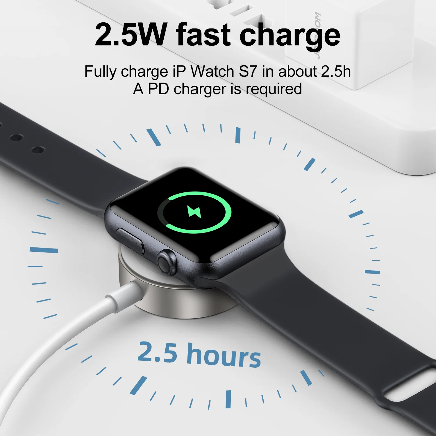 S-IW004 Type c to Iwatch Magnetic Wireless Charger - Image 5