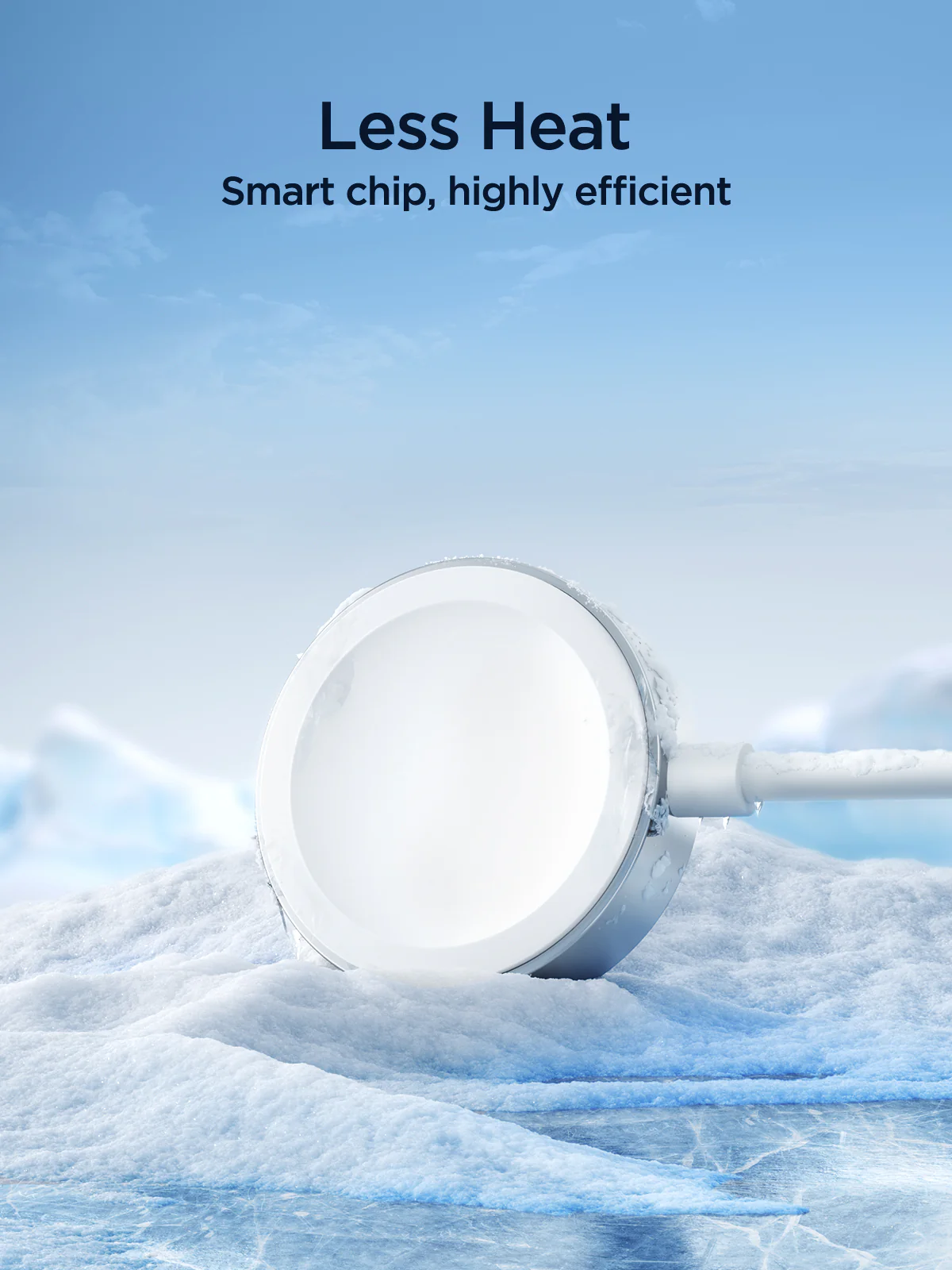 S-IW007 3-in-1 iP Watch Magnetic Charger+Dual Lightning cable (USB-A) 1.2m-White - Image 7