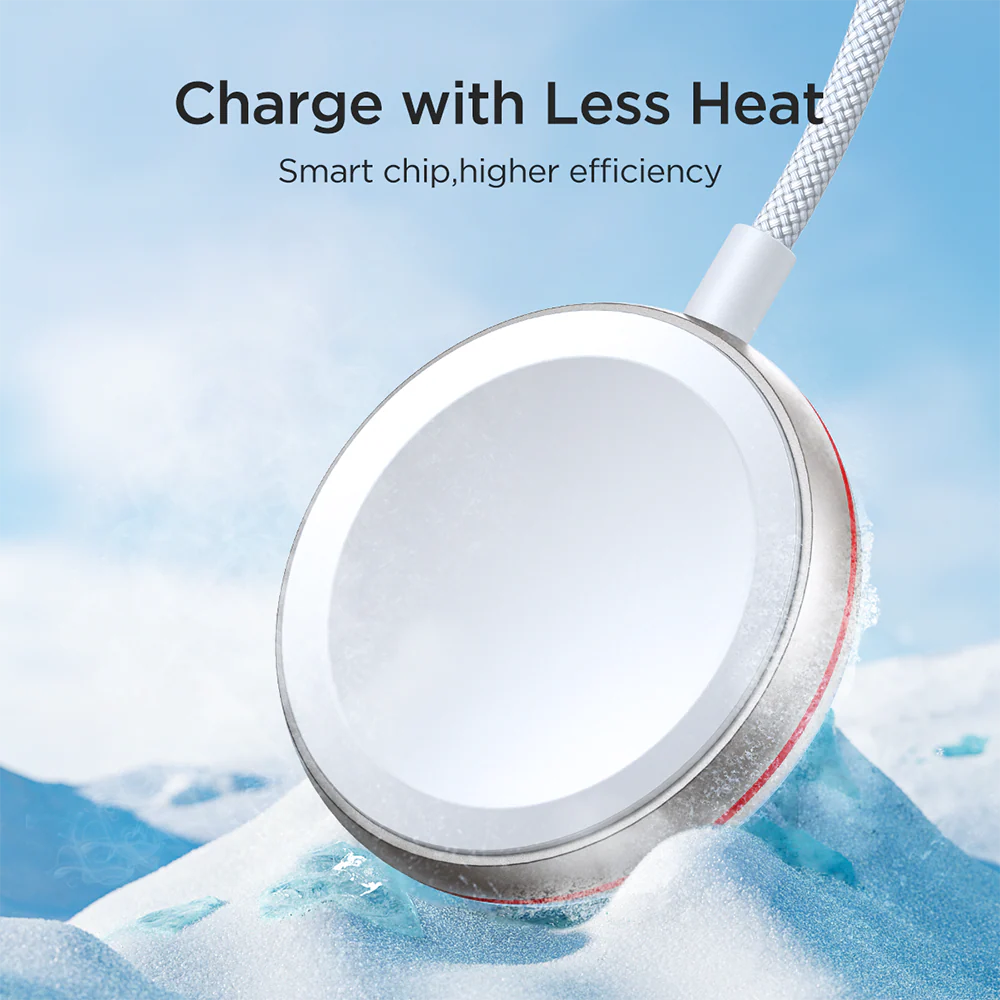 S-IW011  iP Watch Magnetic Charging Cable (USB-C) 1.2m-White - Image 4