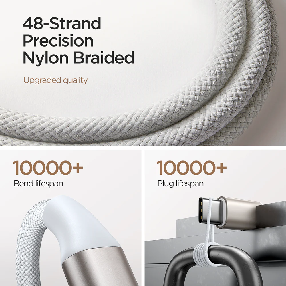 S-IW011  iP Watch Magnetic Charging Cable (USB-C) 1.2m-White - Image 7