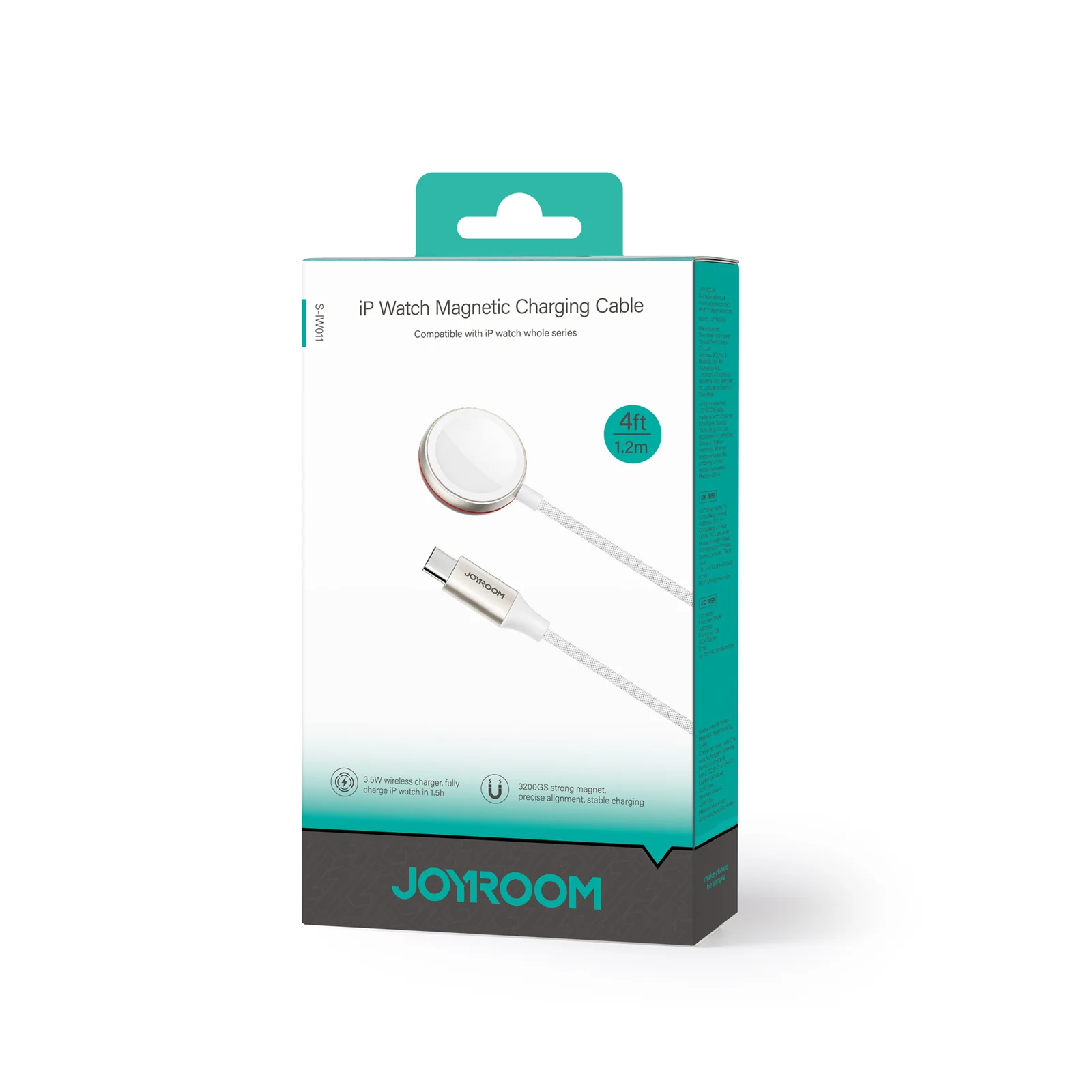 S-IW011  iP Watch Magnetic Charging Cable (USB-C) 1.2m-White - Image 8