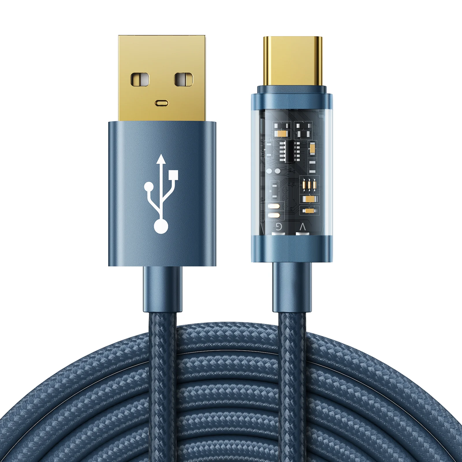 S-UC027A12/S-UC027A20 1M/2M USB-A to Type-C Cable - Image 2