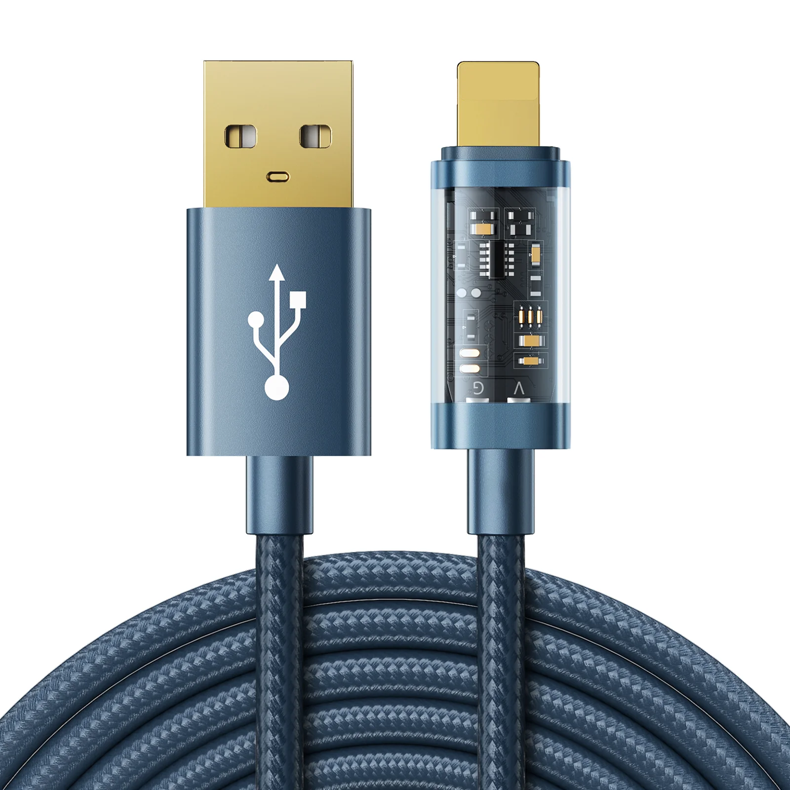 S-UL012A12/S-UL012A20 1M/2M USB-A to Lightning Cable - Image 2
