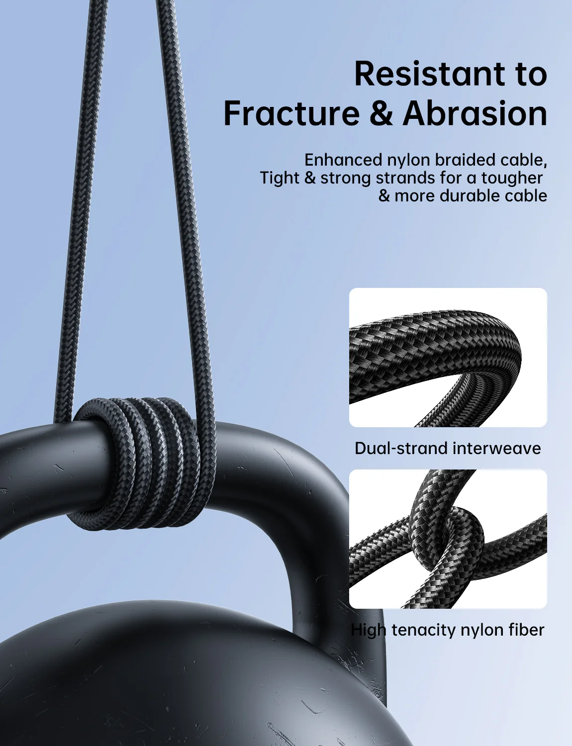 S-UC027A11 2.4A Nylon Micro cable 0.25M/1M/2M - Image 5