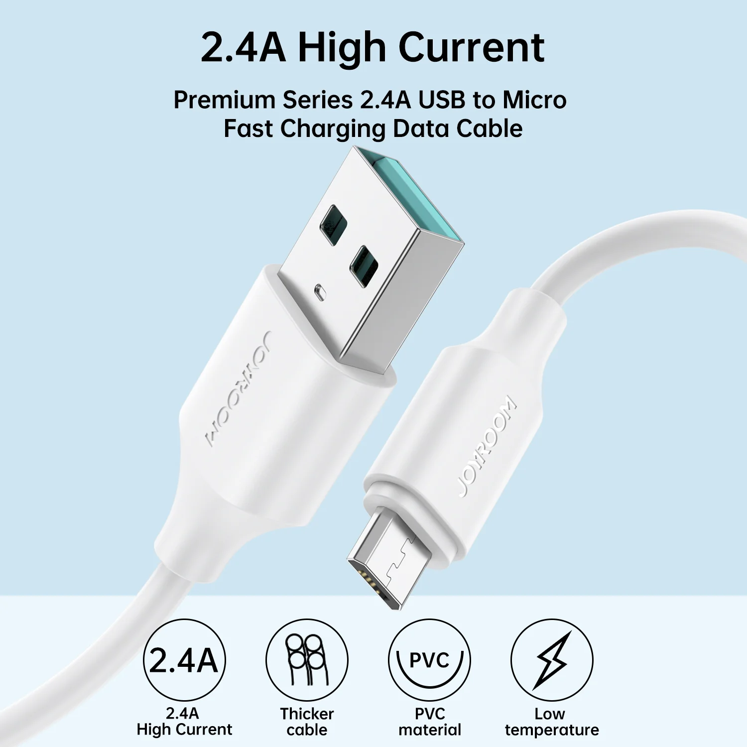 S-UM018A9 2.4A Micro cable 0.25M/1M/2M - Image 4