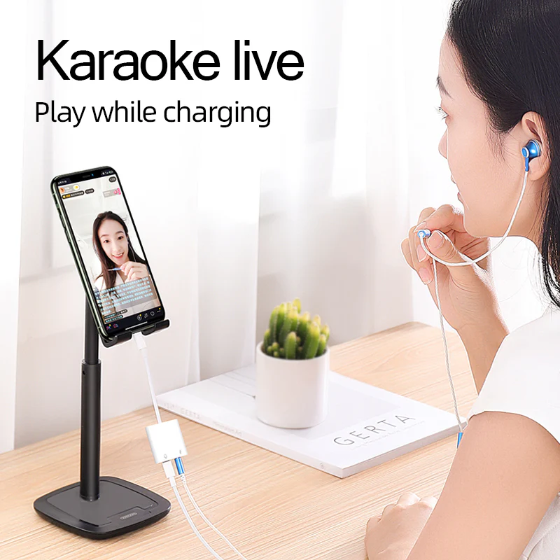 S-Y105 Lightning to 3.5mm+Lightning adapter support calling - Image 3