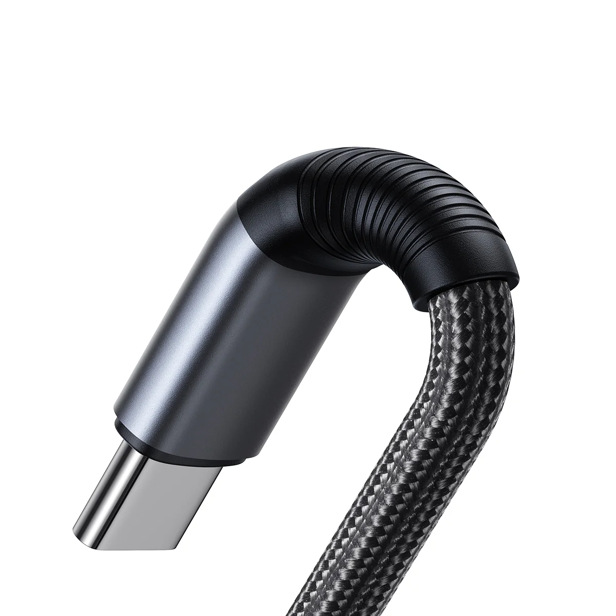 SA21-1T2 Speedy Series 100W 2-in-1 Fast Charging Cable (Type-C to C+C) 1.5m-Black - Image 6