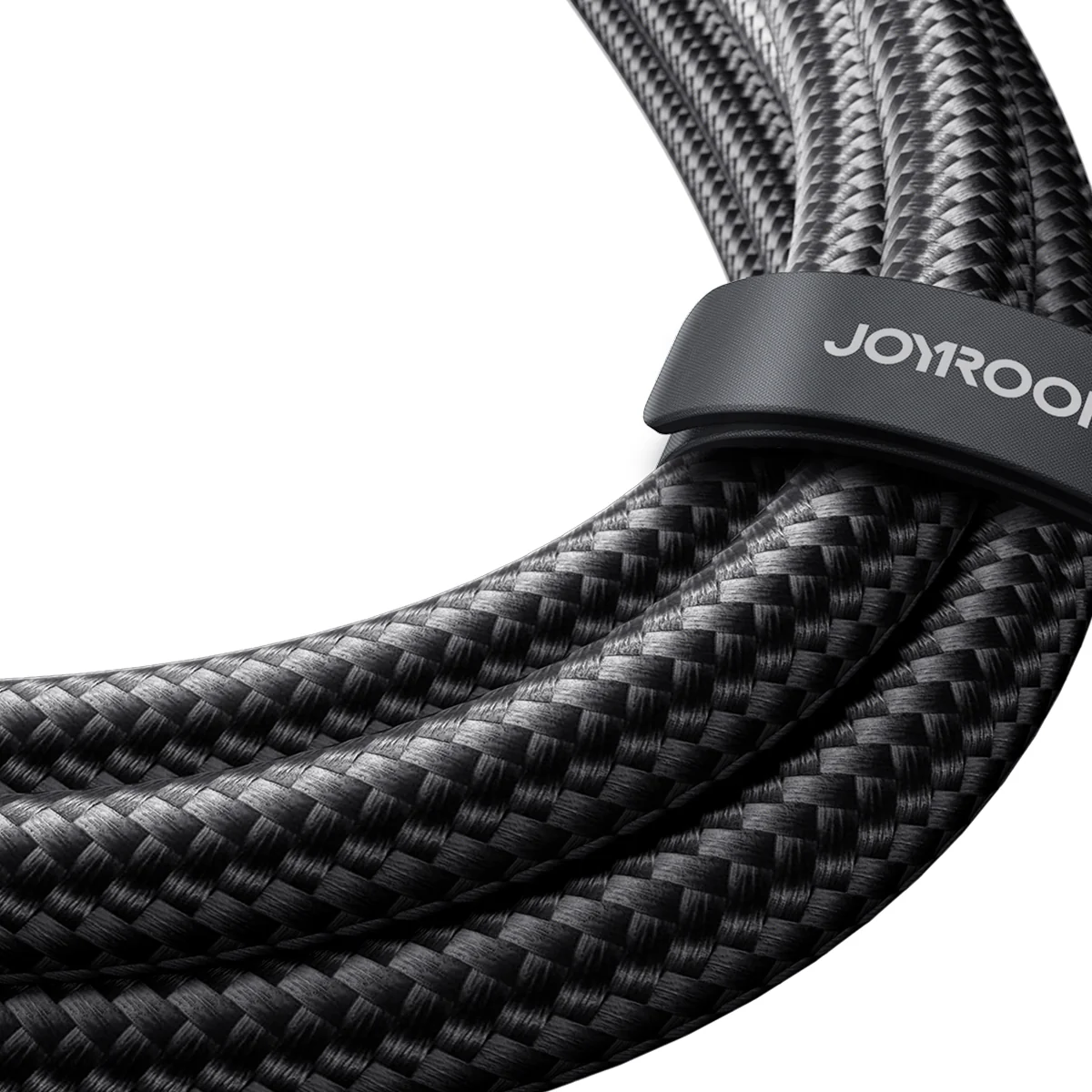 SA21-1T2 Speedy Series 100W 2-in-1 Fast Charging Cable (Type-C to L+C) 1.5m-Black - Image 5