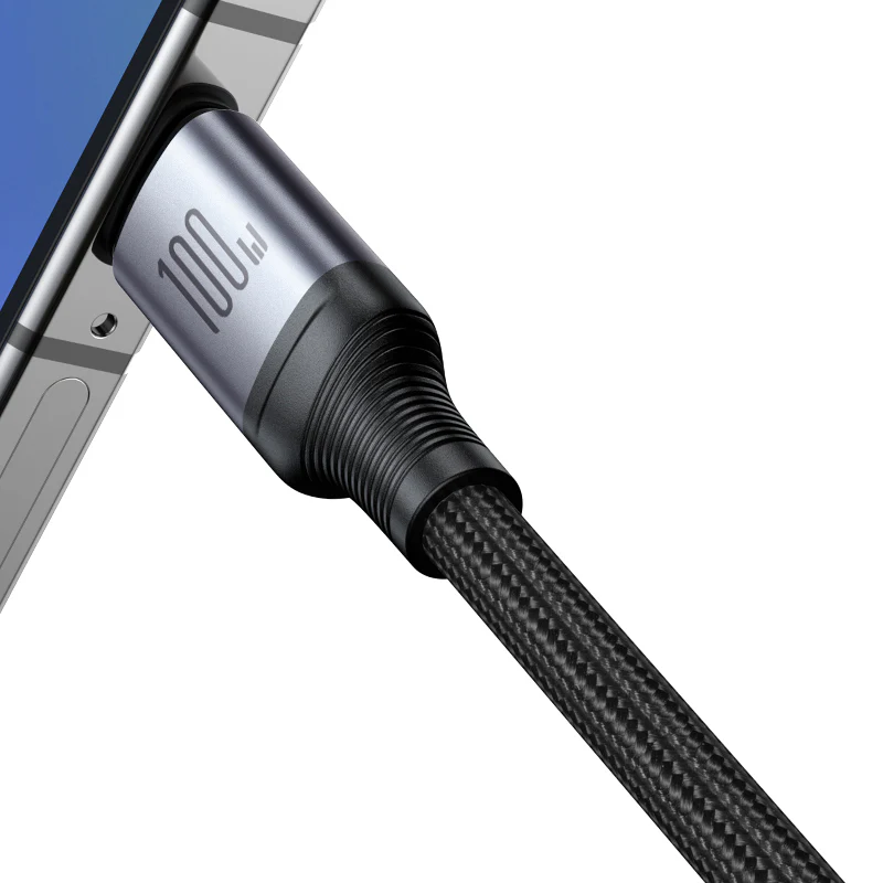 SA21-1T3 Speedy Series 100W 3-in-1 Fast Charging Cable ( L+C+M) 1.2m-Black - Image 4