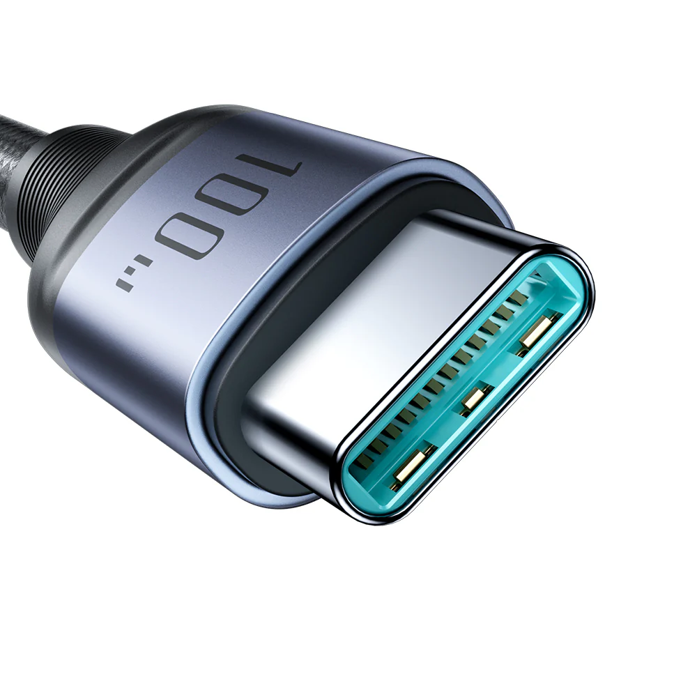 SA21-2T3 Speedy Series 100W 6-in-1 Fast Charging Cable (USB-A+Type-C to L+C+M) 1.5m-Black - Image 4