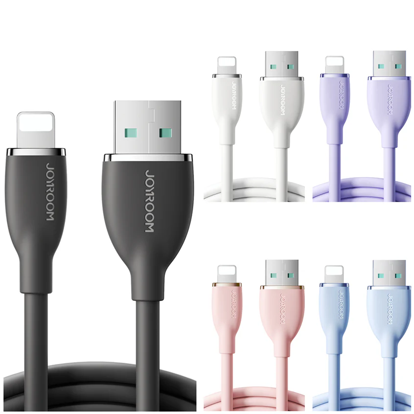 SA29-AC3/SA29-AL3 Silicone Cable Type-C 27W/Lightning 3A 1.2M/2M - Image 2