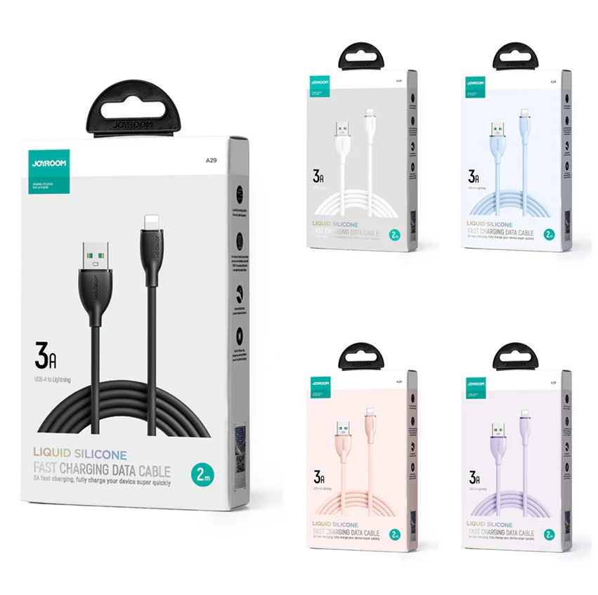 SA29-CL3/SA29-CC5 Silicone Cable Type-C to Lightning 30W/Type-C to Type-C 100W 1.2M/2M - Image 4