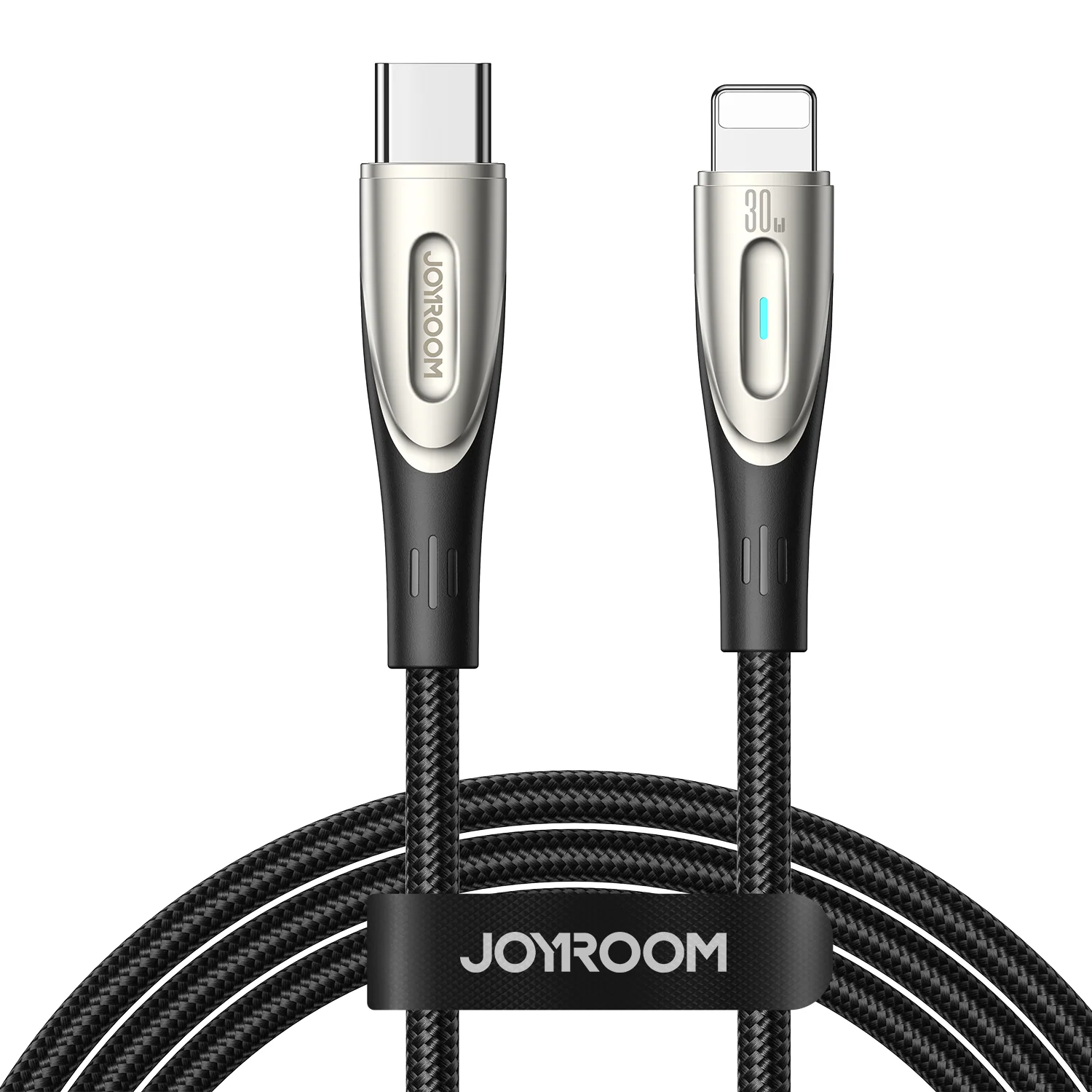 SA27-CC5/SA27-CL3 100W/30W Data Cable (Type-C to Type-C/Type-C to Lightning) 1.2m/2M/3M-Black - Image 2