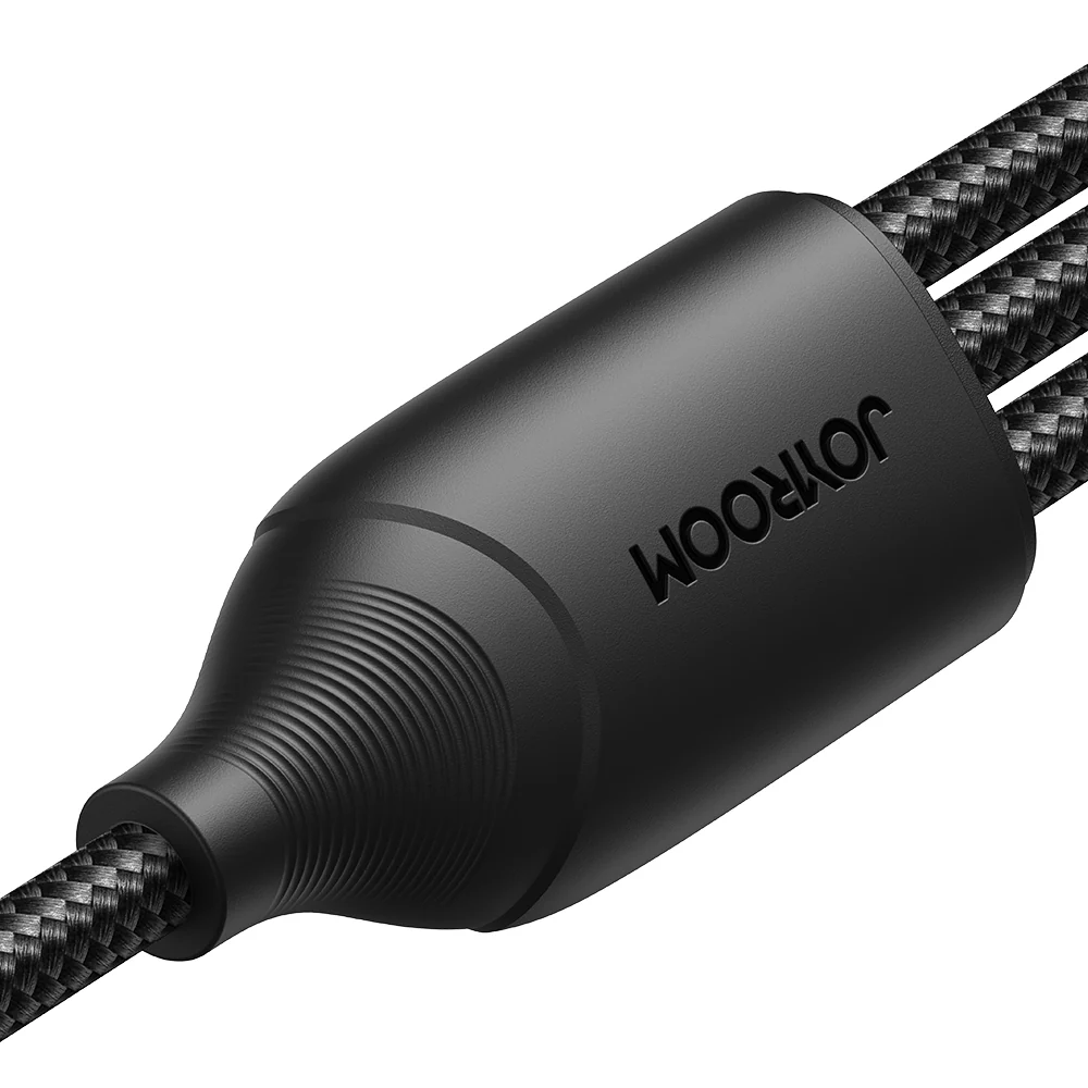 SA33-1T3 3.5A 3-in-1 Data Cable (Lightning+Type-C+Micro) 1.2m-Black/white - Image 4
