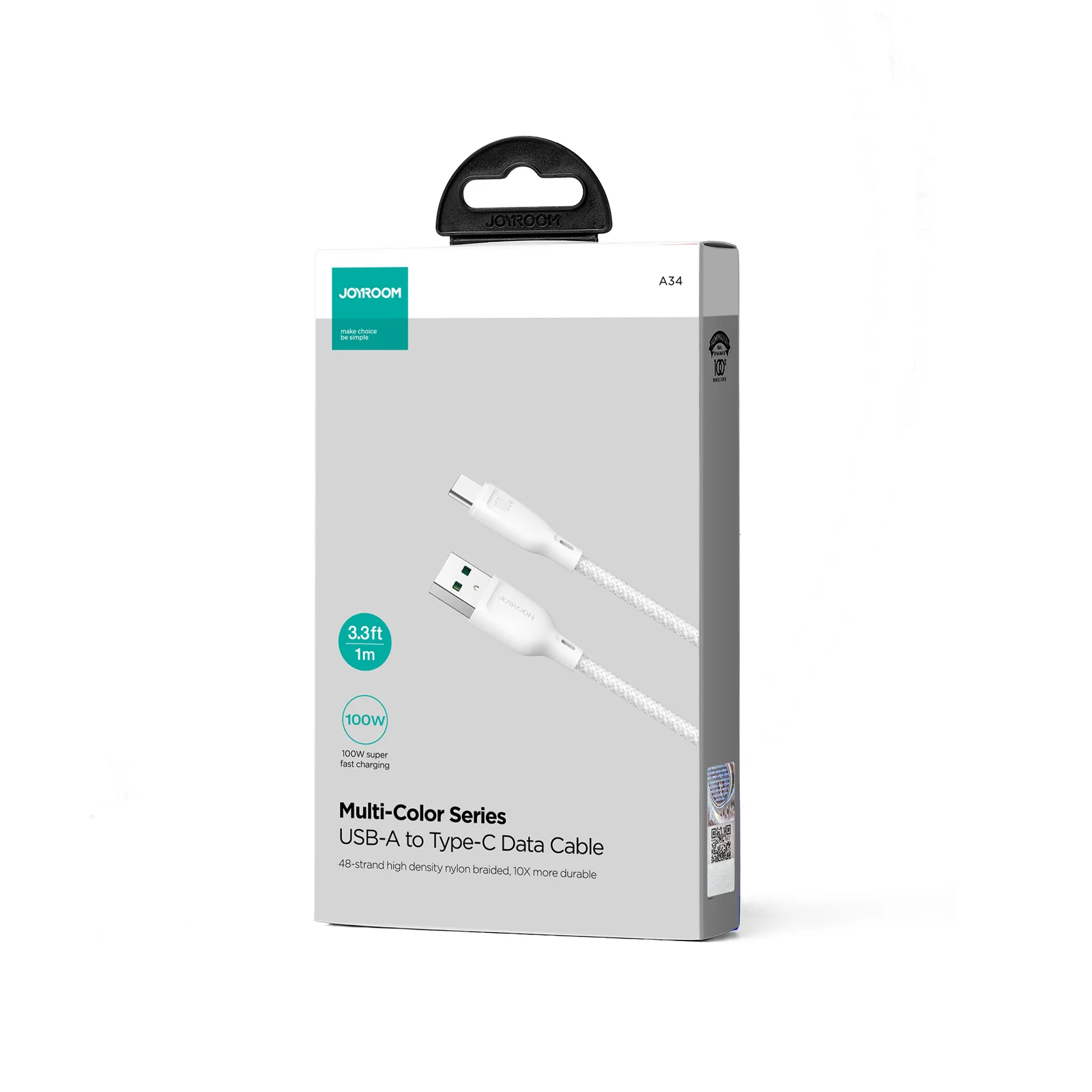 SA34-AC6/SA34-AL3 100W/3A Fast Charging Data Cable (Type-C/Lightning ) 1m - Image 11