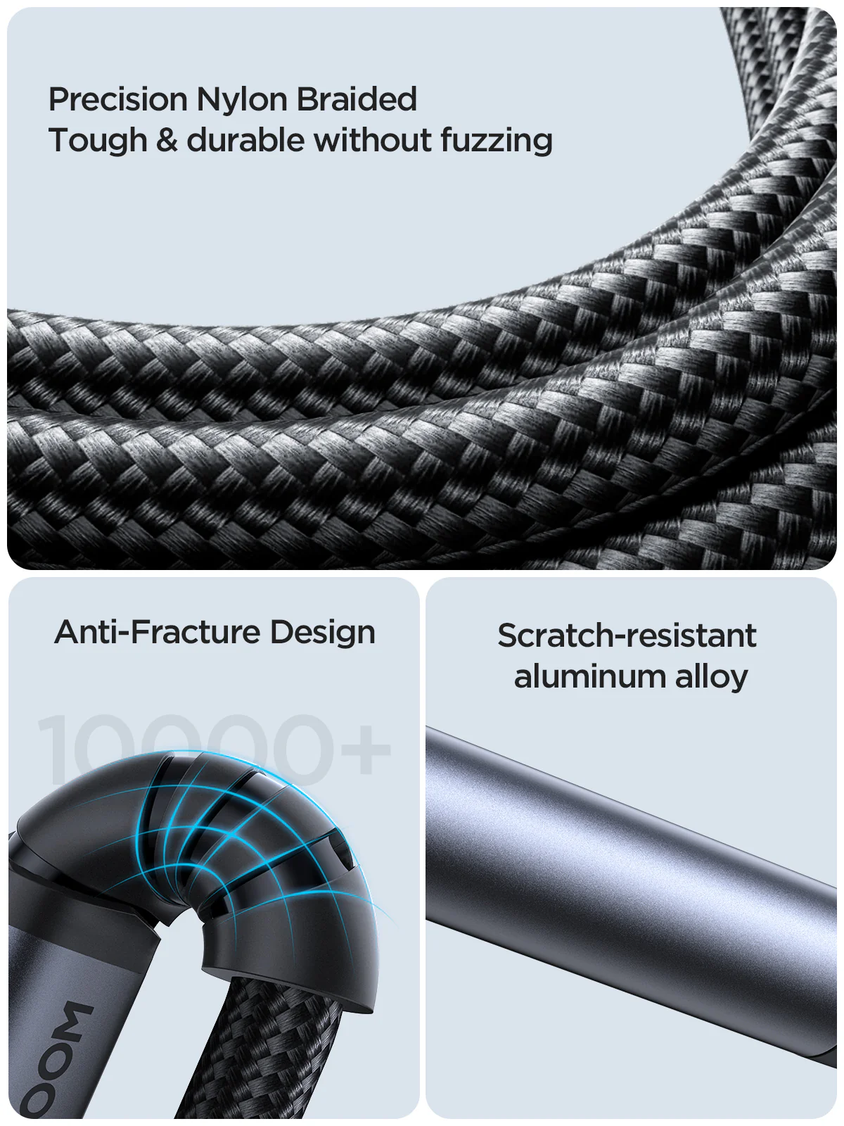 SY-A07 Audio-Transfer Series AUX Audio Cable (Type-C to 3.5mm) 1.2m-Black - Image 5