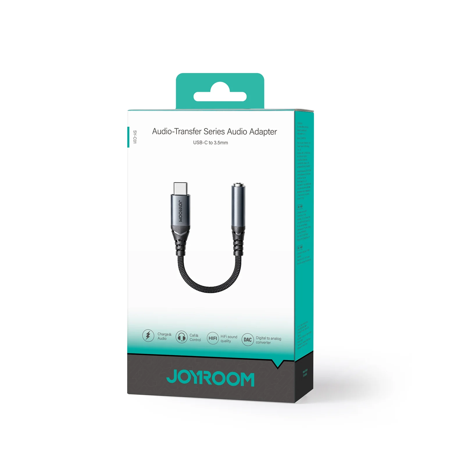SY-C01 Audio-Transfer Series Audio Adapter (Type-C to 3.5mm)-Black - Image 8